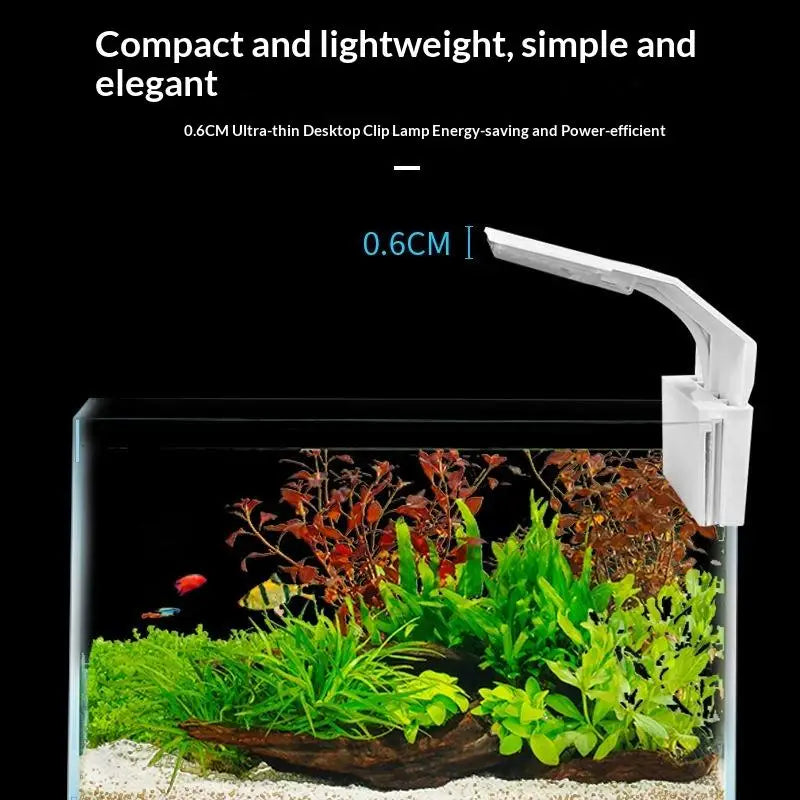 Ultra-Thin Clip-On LED Aquarium Light – 3 Color Modes Aquarium LED Light SPOT