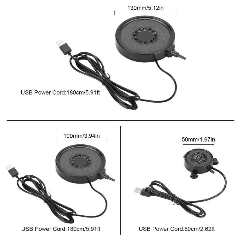 LED Aquarium Air Stone USB Bubble Diffuser – Fish Tank Decor Aquarium Bubble Diffuser SPOT
