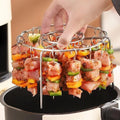 Vertical Stainless Steel BBQ Skewer Rack – 24-Slot Stand BBQ Skewer Rack SPOT Default Title