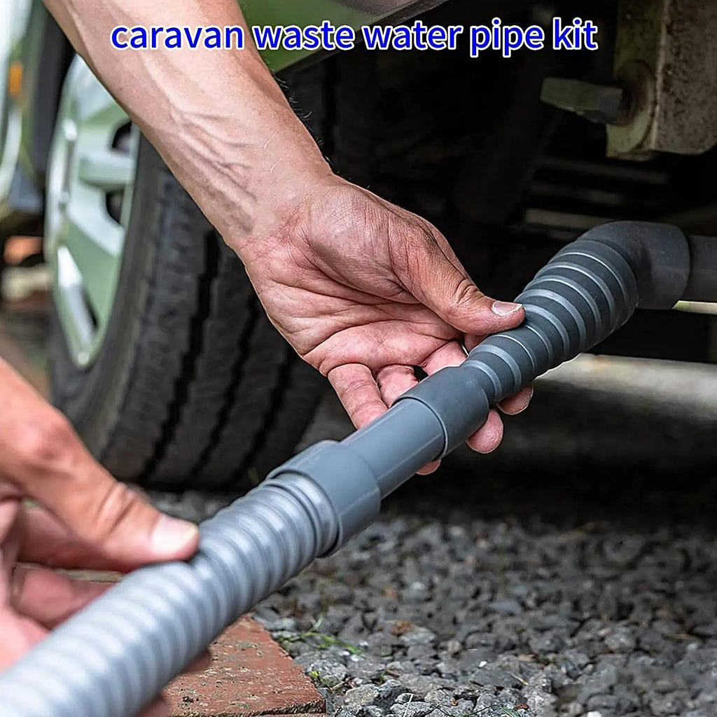 Foldable RV Sewer Hose Kit – Leakproof Caravan Drain Pipe RV Sewer Hose Kit SPOT