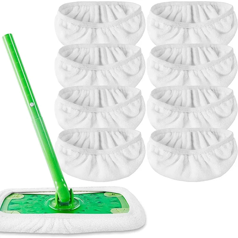 Reusable Flat Mop Replacement Pads – Microfiber & Coral Fleece Mop Replacement Pads SPOT