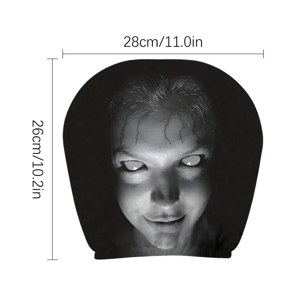 Halloween Funny Car Headrest Cover – Universal Auto Accessory Car Headrest Cover SPOT a