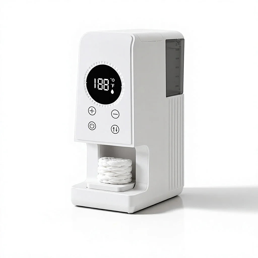 Smart Wireless Charging Baby Wipes & Towel Warmer Dispenser Wipe Warmer Dispenser SPOT White No plug