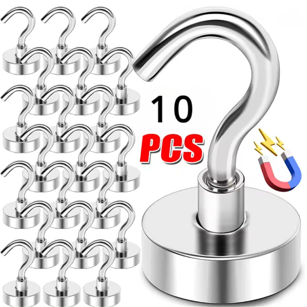 Heavy-Duty Magnetic Wall Hook – Stainless Steel Organizer Magnetic Wall Hook SPOT