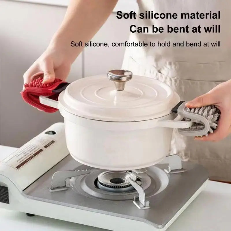 Double-Sided TPR Dish Scrubber – Non-Scratch Kitchen Brush Kitchen Cleaning Brush SPOT