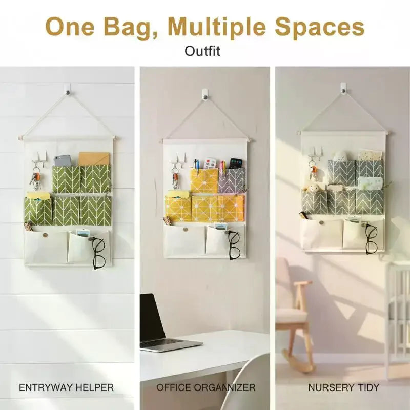 Fabric Over-Door Pocket Organizer – Multi-Pocket Hanging Storage Hanging Pocket Organizer SPOT