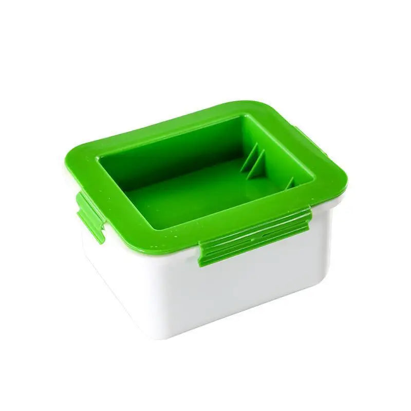 Tofu Press Mold with Cheese Cloth | Food-Safe PP & Steel Spring Tofu Press Kit SPOT Green