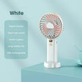 Mini Handheld Portable Fan – 3000mAh USB Rechargeable, 5 Speeds Handheld Portable Fan SPOT White USB Type-C