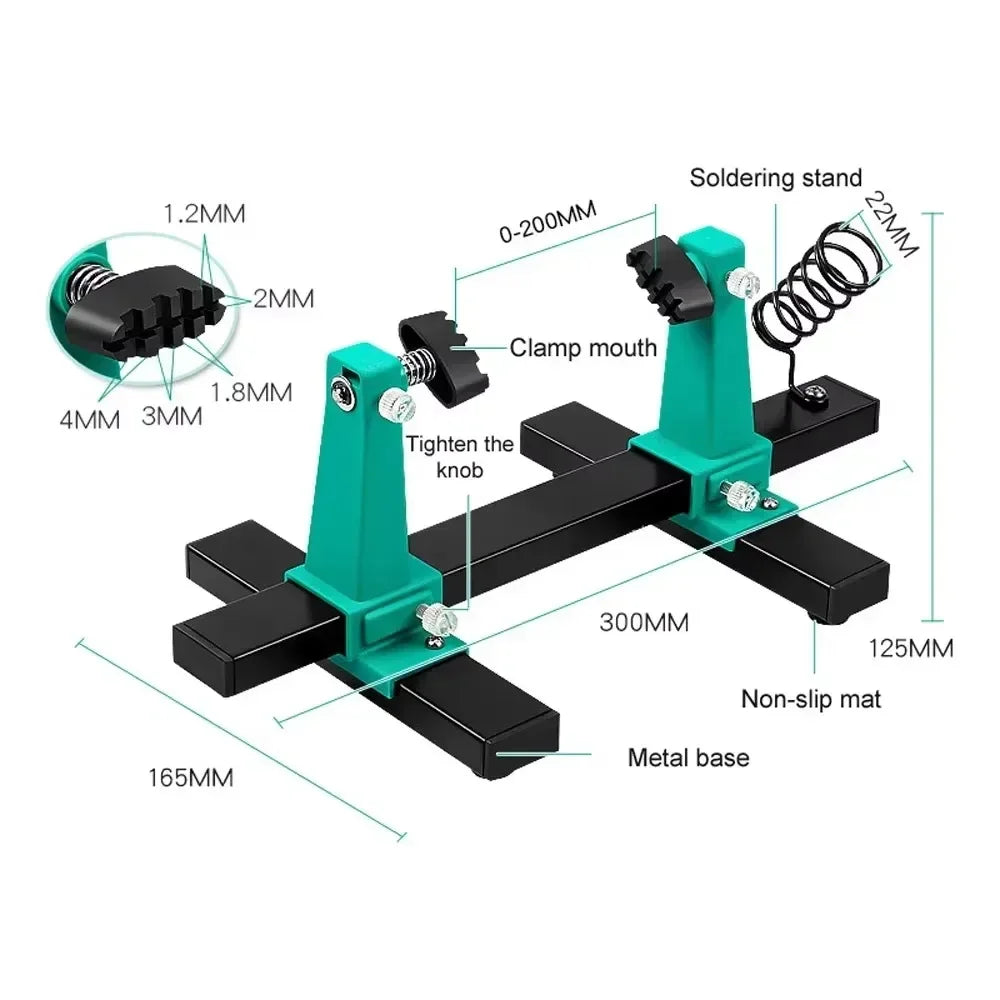 360° Adjustable PCB Holder Jig – Soldering Assembly Stand Clamp PCB Soldering Stand SPOT