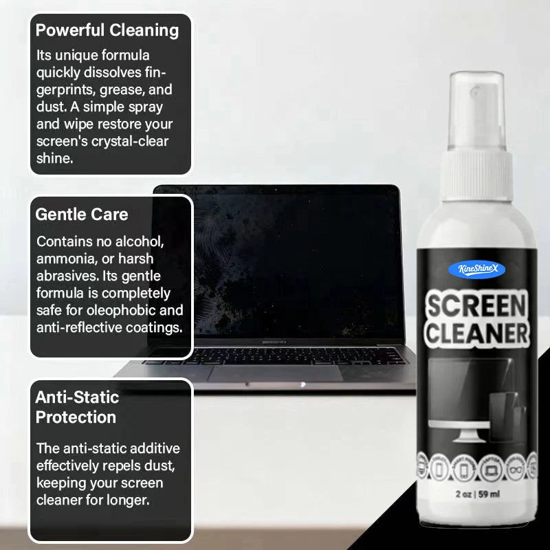 Screen Cleaner Kit – Streak-Free Spray & Microfiber Cloth Screen Cleaning Kit SPOT