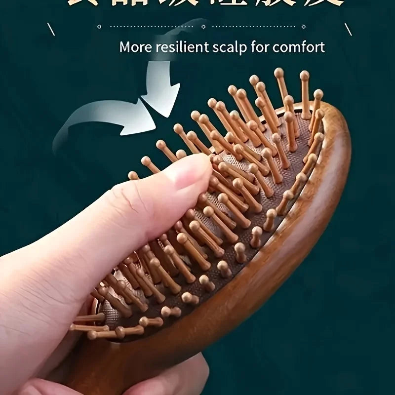 Sandalwood Air Cushion Hairbrush – Scalp Massage Comb Scalp Massage Hairbrush SPOT