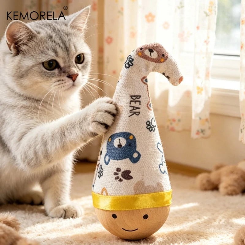 KEMORELA Swing Cat Toy – Interactive Feather Pet Toy Interactive Cat Toy SPOT