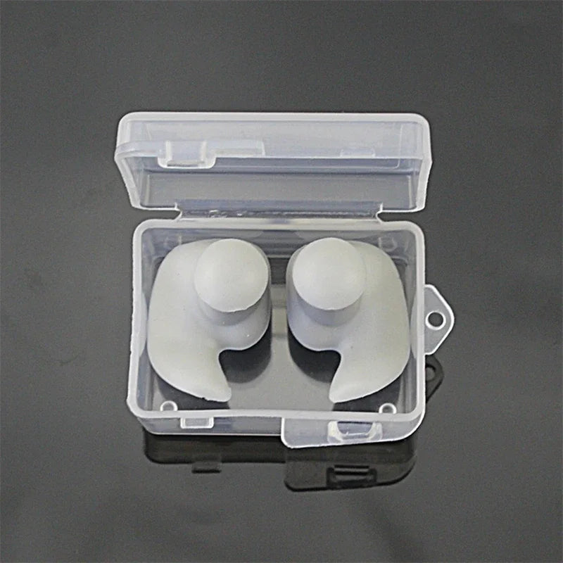 Waterproof Silicone Earplugs – Soft Portable Swimming Ear Plugs Swimming Earplugs SPOT GY