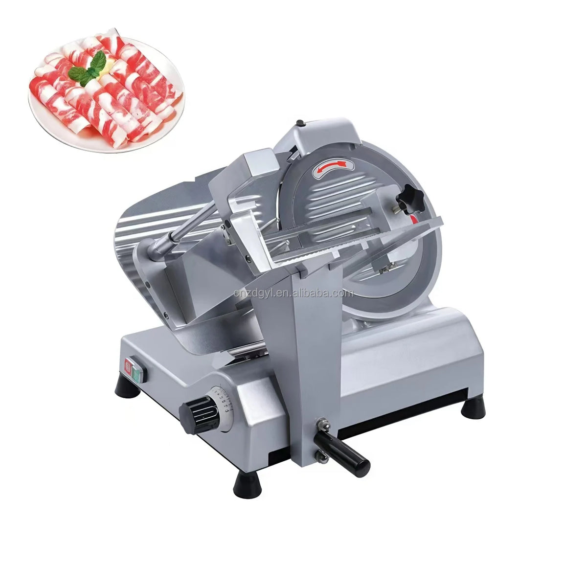 DUTRIEUX Semi-Auto Electric Frozen Meat Slicer 250mm Blade Electric Meat Slicer SPOT ZD-Q120 120 W