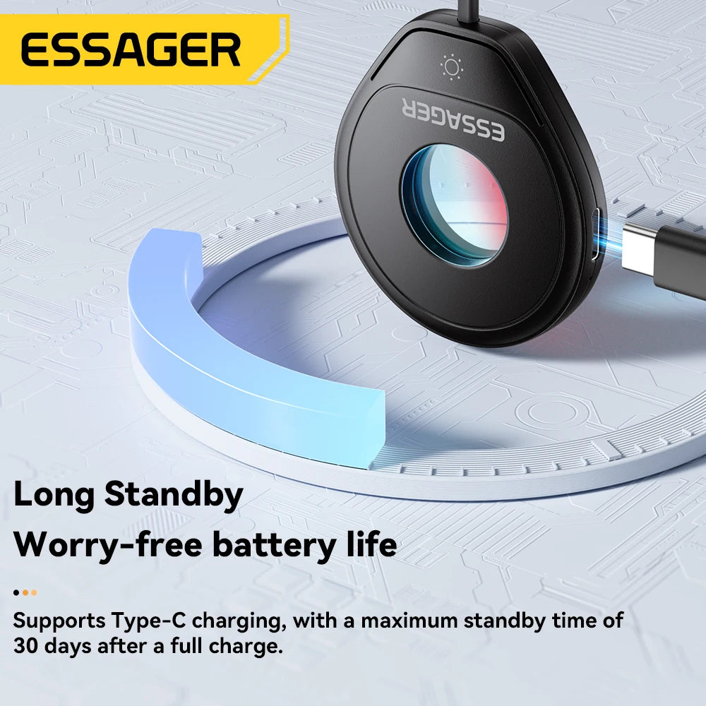 Essager Mini Hidden Camera Detector – Portable Anti-Spy Finder Camera Detector SPOT