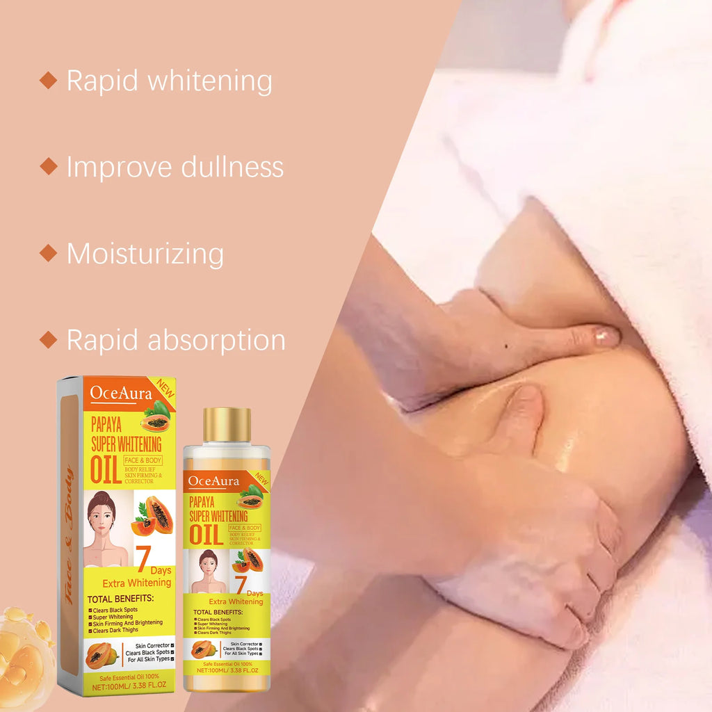 Papaya Brightening Body Oil – Moisturizing & Nourishing Skin Brightening Body Oil SPOT