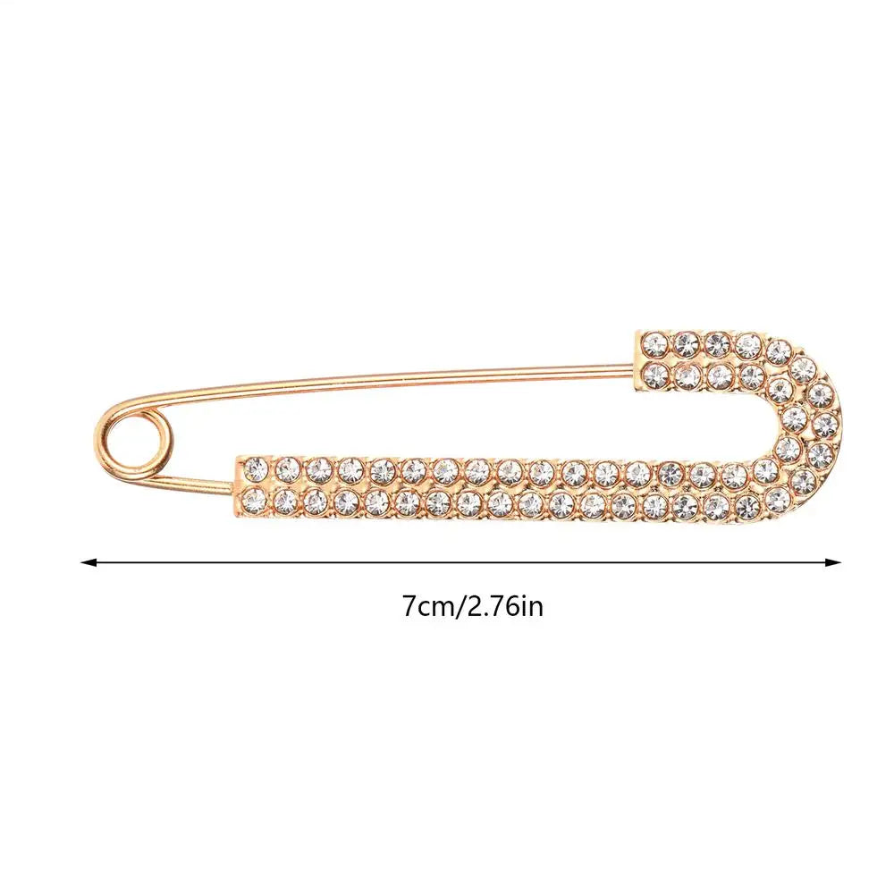 Crystal Zircon Brooch Pin – Rhinestone Safety Pin for Women Fashion Brooch Pin SPOT B