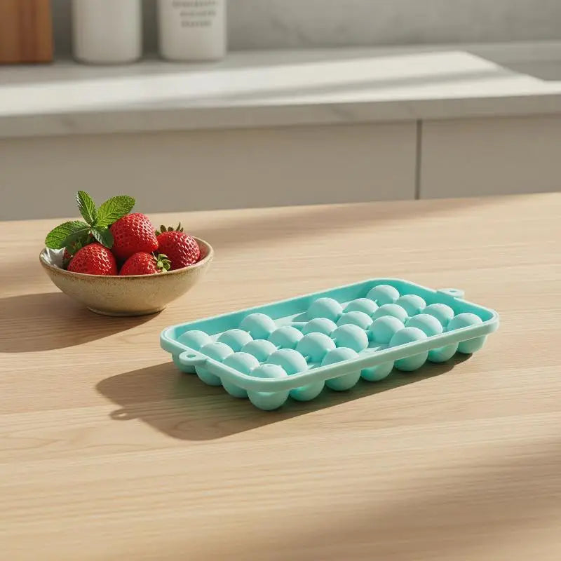 Silicone Ice Cube Mold 25 Grids with Lid – Easy Release Silicone Ice Mold SPOT