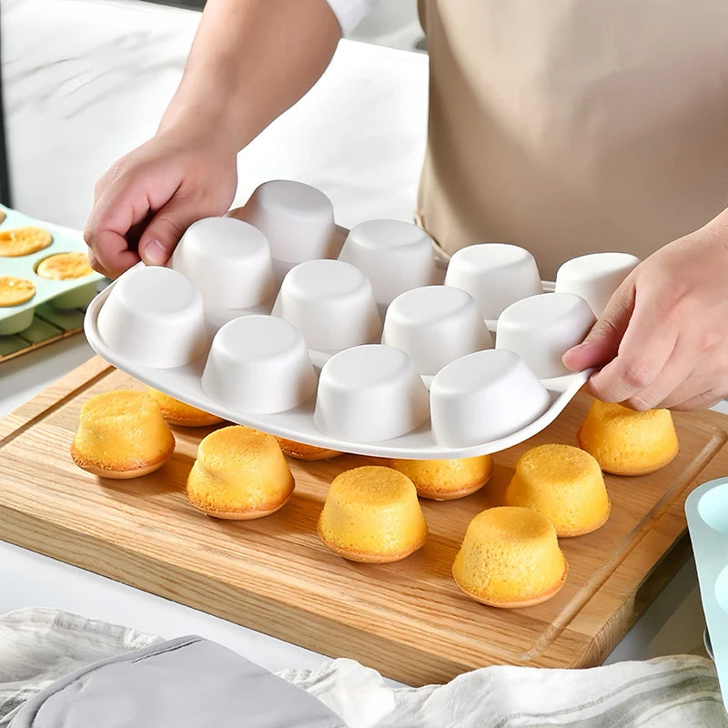 Silicone Baking Mold 12/24 Hole – Cupcake & Muffin Pan Silicone Baking Mold SPOT