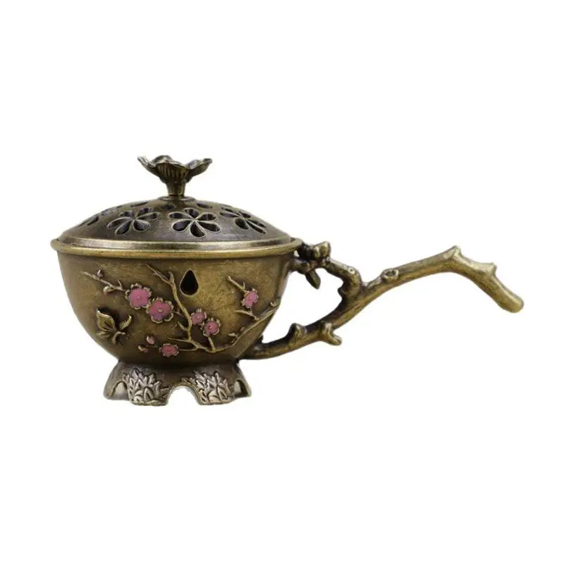 Retro Plum Blossom Incense Burner | Zinc Alloy Hollow Design Incense Burner SPOT