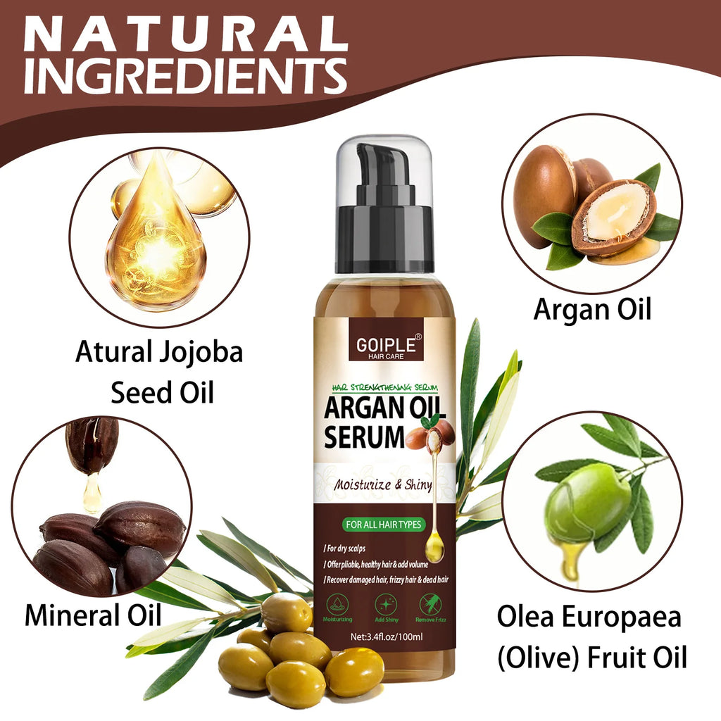 Goiple Argan Oil Hair Serum 100ml – Strengthen & Moisturize Hair Serum SPOT