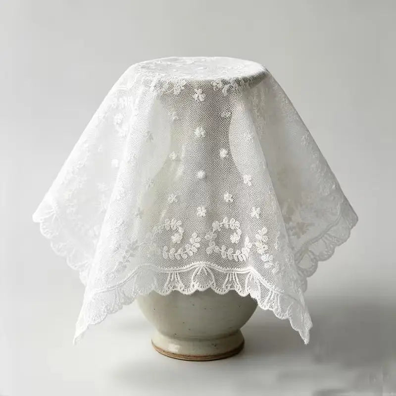 White Cotton Lace Trim 15cm – Cream Floral Ribbon for Sewing Lace Sewing Trim SPOT