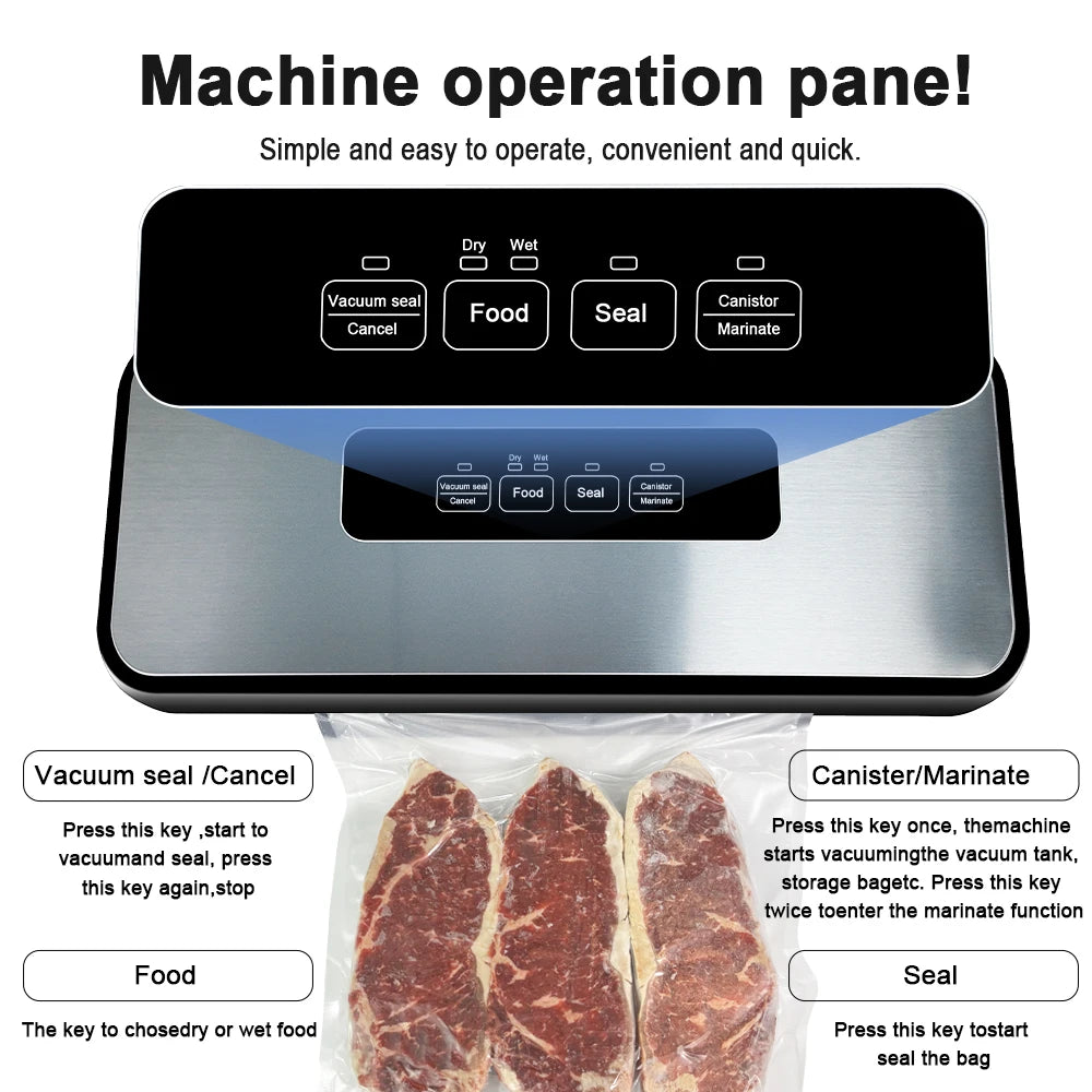 DUTRIEUX Vacuum Food Sealer Machine 85W – Automatic & Sous Vide Vacuum Food Sealer SPOT