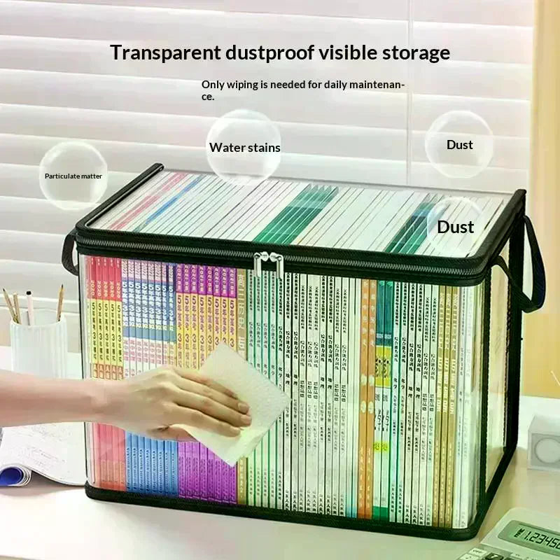 Clear PVC Flip-Top Storage Box – Multi-Use Organizer with Window PVC Storage Box SPOT