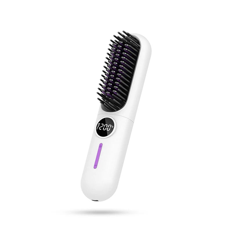 Cordless Electric Hair Straightening Comb – 5600mAh Rechargeable Hair Straightening Comb SPOT