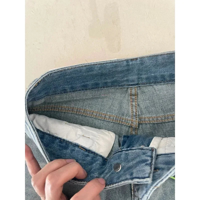 Women's Y2K High Waist Baggy Wide Leg Jeans | Stretch Casual Wide Leg Jeans SPOT