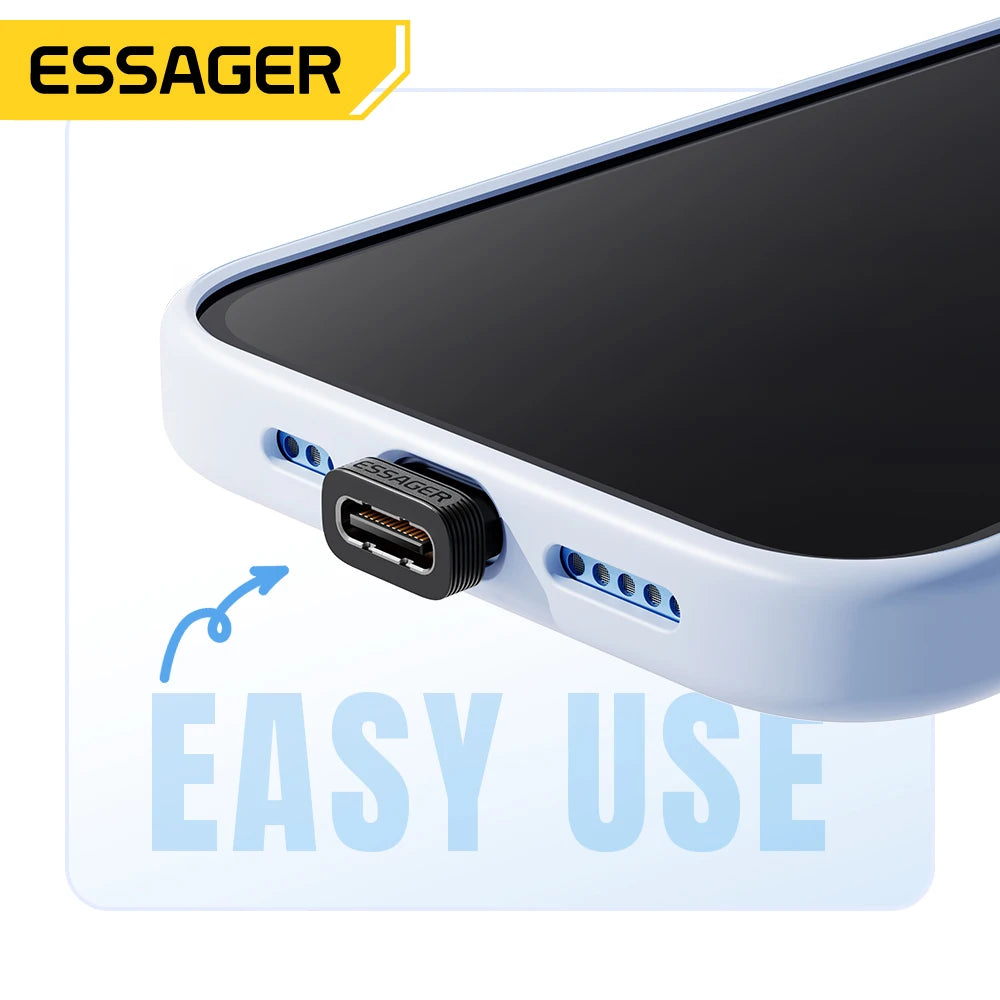 Essager USB-C Dust Plug & OTG Adapter – Charge & Data USB-C OTG Adapter SPOT