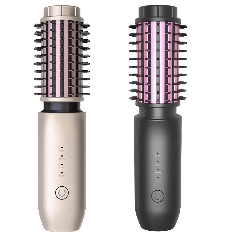3-in-1 Cordless USB Hot Comb & Hair Straightener Brush Hot Comb Hair Styler SPOT
