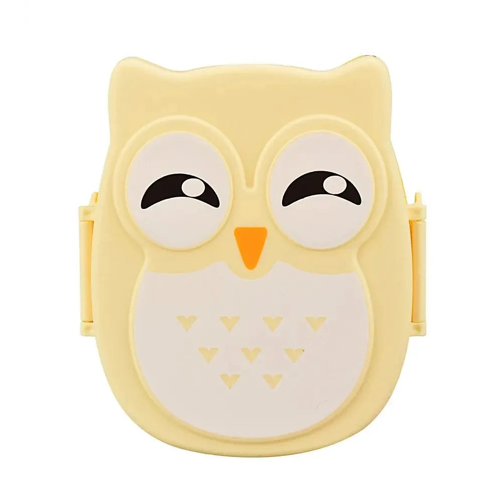 Owl Shaped Kids Bento Lunch Box with Compartments & Lids Kids Bento Lunch Box SPOT