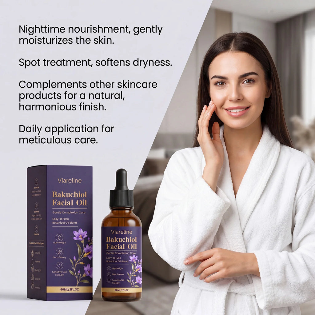 VIARELINE Bakuchiol Facial Oil – Botanical Serum 60ml Facial Serum Oil SPOT