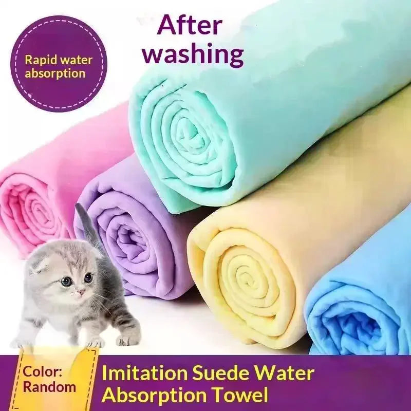 PVA Chamois Pet Drying Towel – Super Absorbent Dog & Cat Pet Drying Towel SPOT