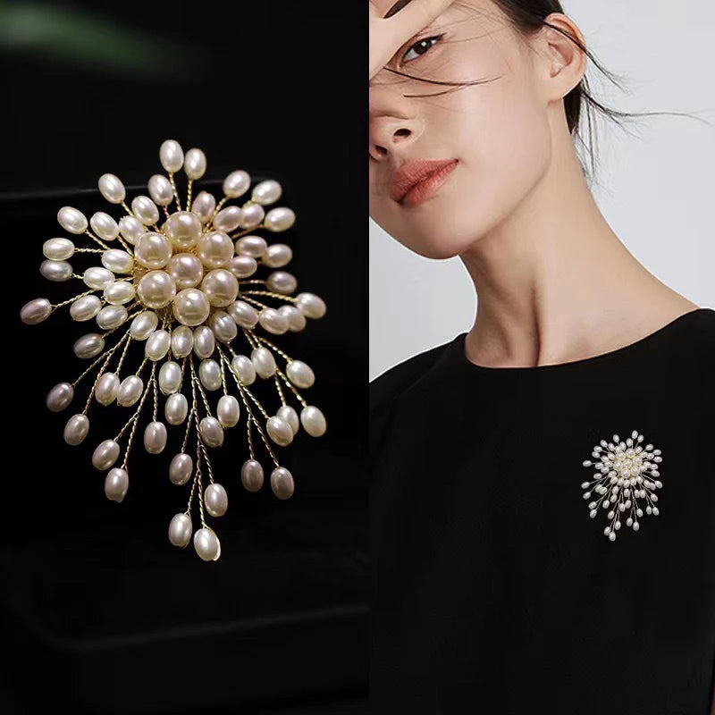 Elegant Pearl Flower Brooch Pin – Women's Fashion Jewelry Fashion Brooch Pin SPOT
