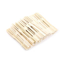 100-Pack Bamboo Disposable Fruit & Dessert Forks – Party Set Disposable Bamboo Forks SPOT 100pcs