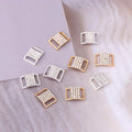 10-Pack Rhinestone Bikini Connector Buckles – Alloy DIY Jewelry Jewelry Making Findings SPOT 5 golden 5 silver