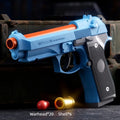 M92 Shell-Ejecting Toy Revolver Pistol – Continuous Shooting Toy Revolver Gun SPOT M92-Blue