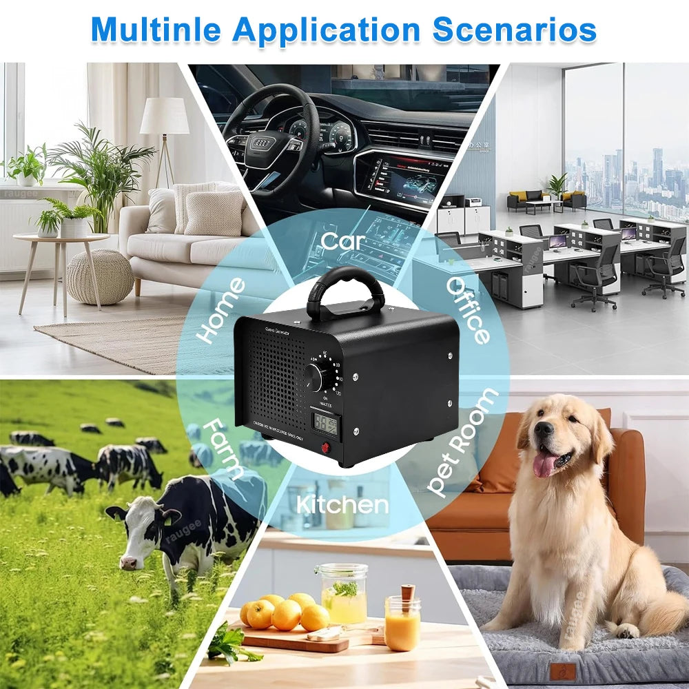 Raugee 60,000mg/h Ozone Generator Air Purifier & Deodorizer Ozone Generator SPOT