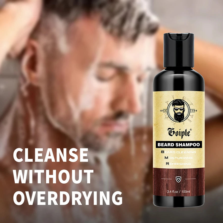 Goiple Beard Growth Kit – Shampoo, Filling Pen, Balm & Conditioner Beard Care Kit SPOT