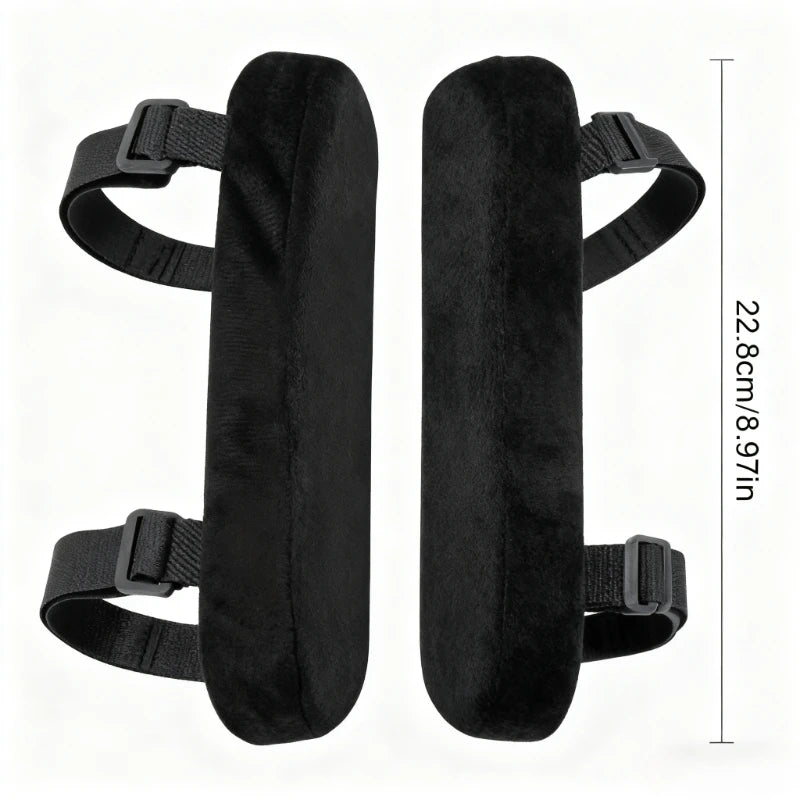 Memory Foam Armrest Pad – Elbow & Wrist Cushion for Office Chair Chair Armrest Pad SPOT 2pcs