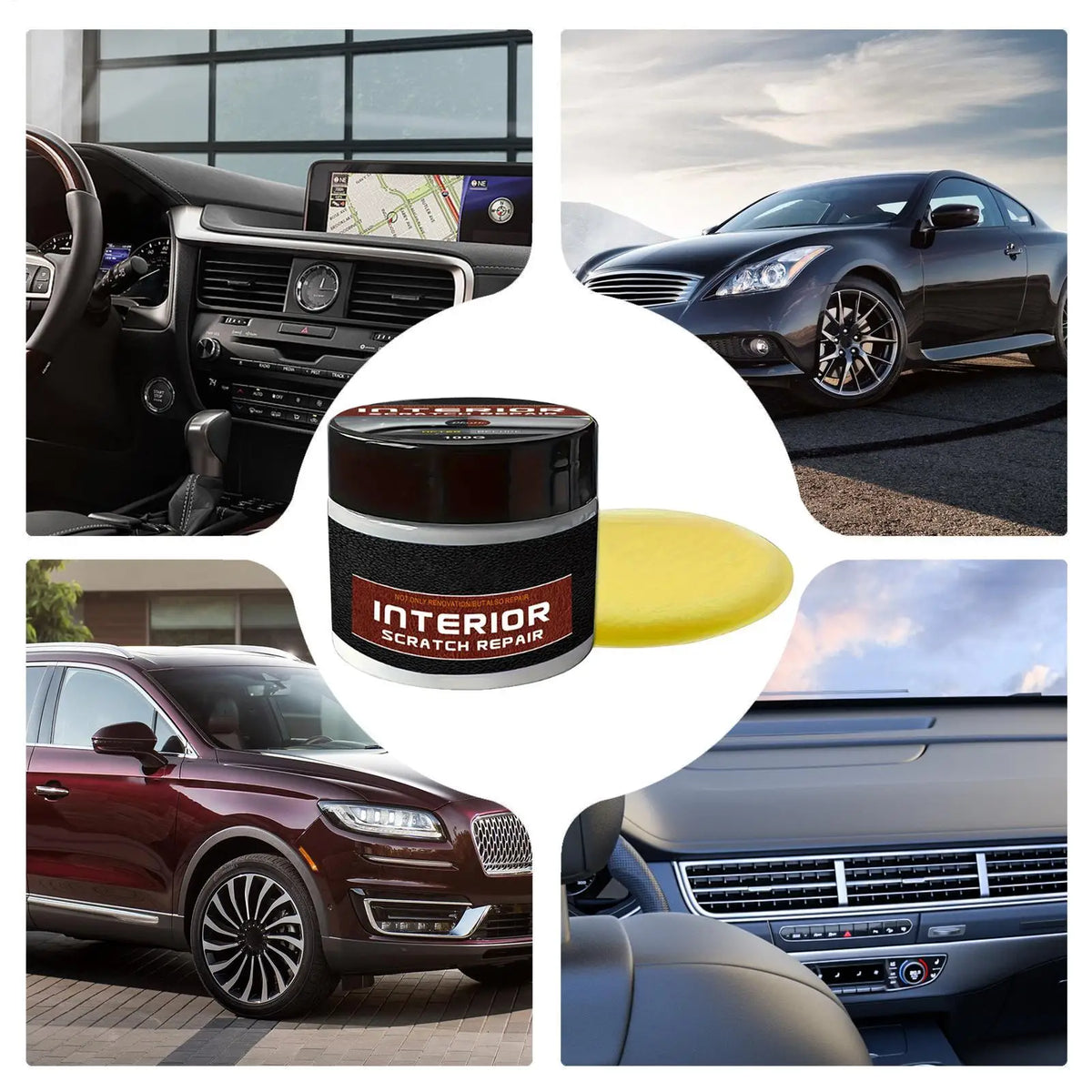 Car Dashboard Scratch Repair Kit – Interior Restore Wax 100g Dashboard Repair Kit SPOT