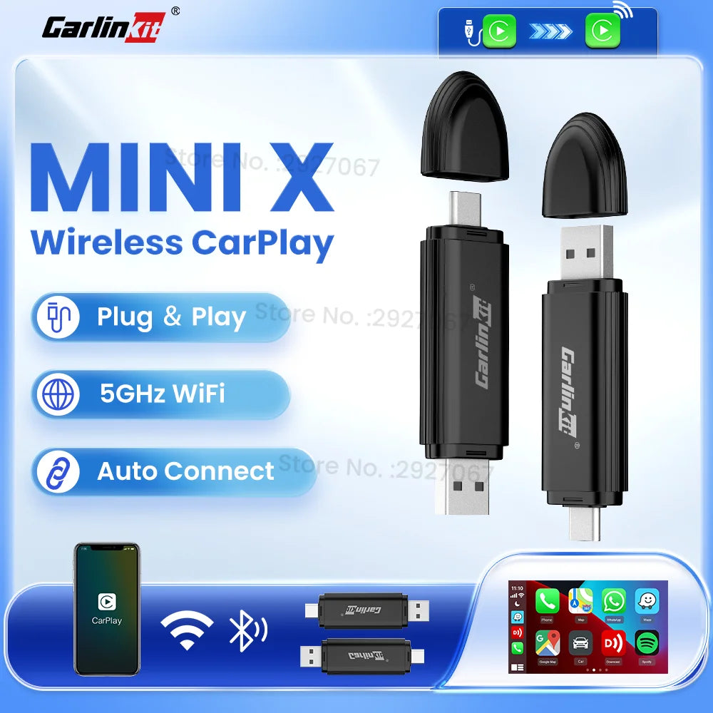 CarlinKit Mini 5 Wireless CarPlay Adapter – USB Dongle Wireless CarPlay Adapter SPOT