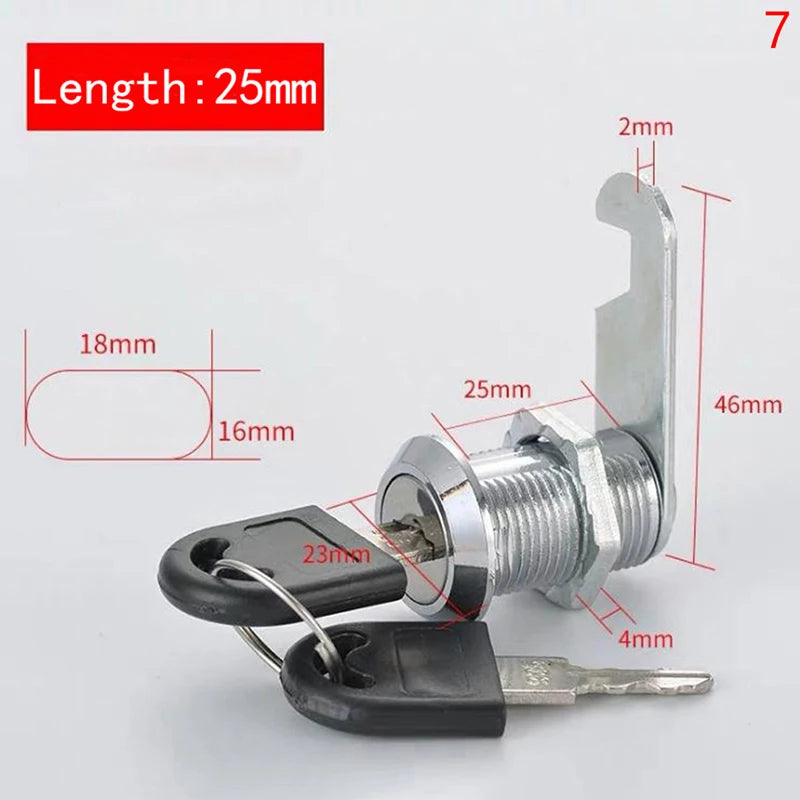 HUXUAN Cam Cylinder Lock – Cabinet, Mailbox & Drawer Cylinder Cam Lock SPOT 625mm Same key