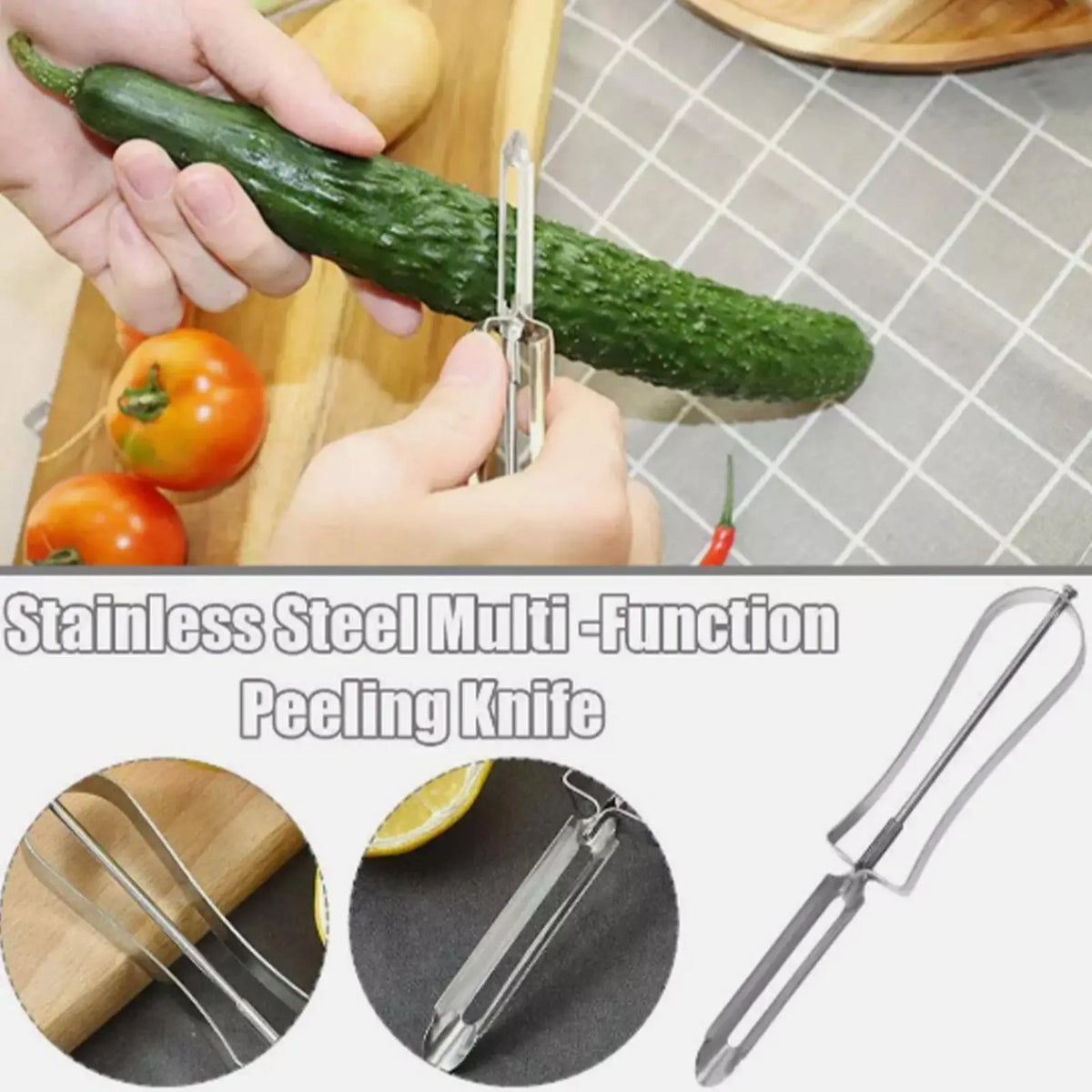 Stainless Steel Vegetable & Fruit Peeler | Kitchen, Camping & Travel Vegetable Peeler SPOT a