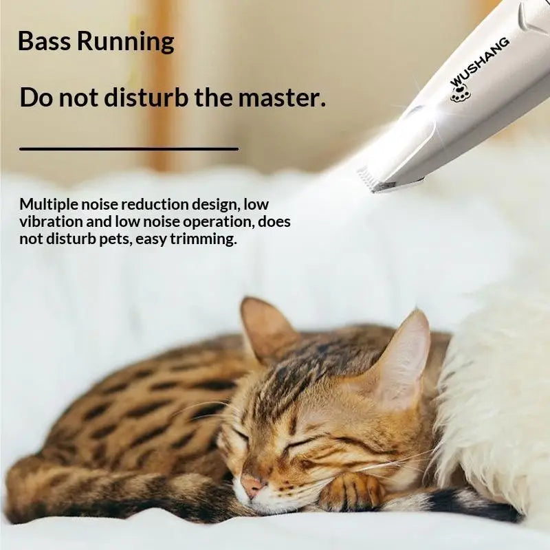 Rechargeable Pet Hair Trimmer – Low Noise Cordless Clipper Pet Grooming Trimmer SPOT