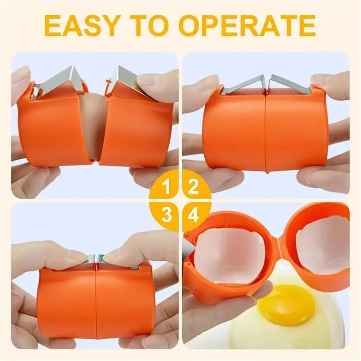 Portable Mini Egg Cracker & Yolk Separator – No-Mess Tool Egg Cracker Tool SPOT