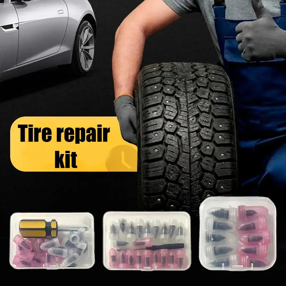Tubeless Tire Repair Rubber Screw Kit – Car, Moto & ATV Tire Repair Kit SPOT