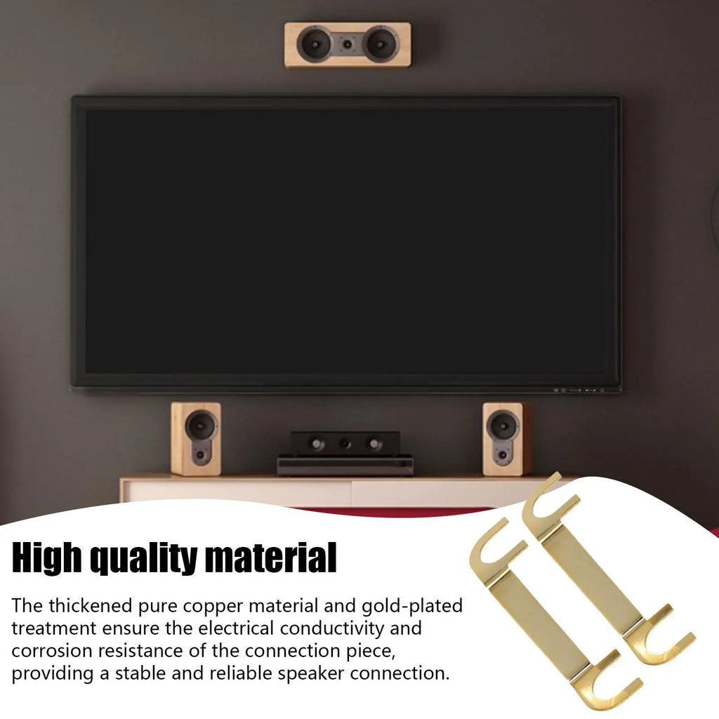 2-Pack Copper Binding Post Speaker Wiring Lug Terminal Connector Speaker Terminal Connector SPOT